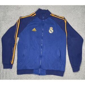 Real Madrid 2021/2022 Training Futbol Soccer Jacket Adidas Full Zip Mens XL